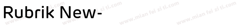 Rubrik New字体转换